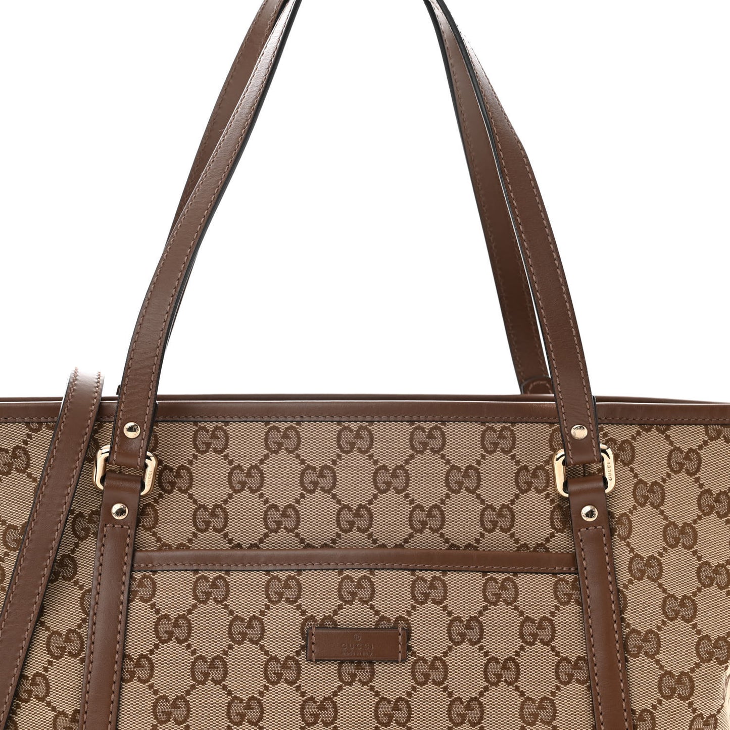 GG Supreme Monogram Medium Joy Tote Brown