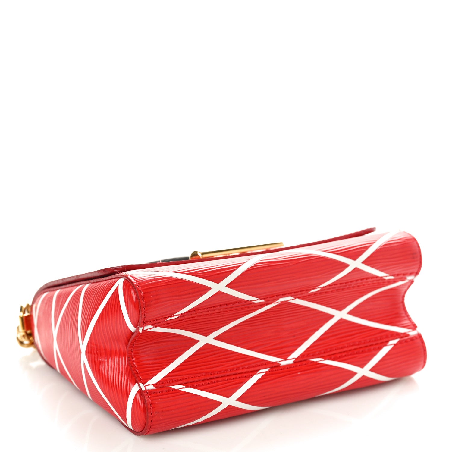 Louis Vuitton Epi Malletage Twist Shoulder Bag PM Rouge 4 of 13
