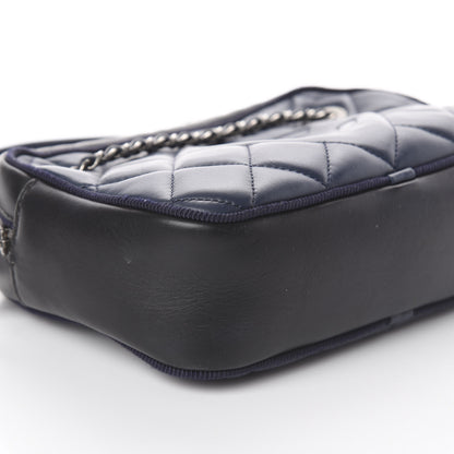 Chanel Calfskin Quilted Small Ballerine Camera Case Dark Blue 5 of 7