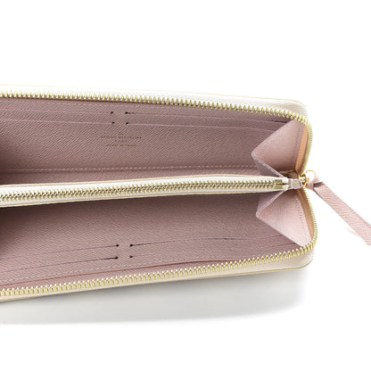 Louis Vuitton Damier Azur Clemence Wallet Rose Ballerine 5 of 9