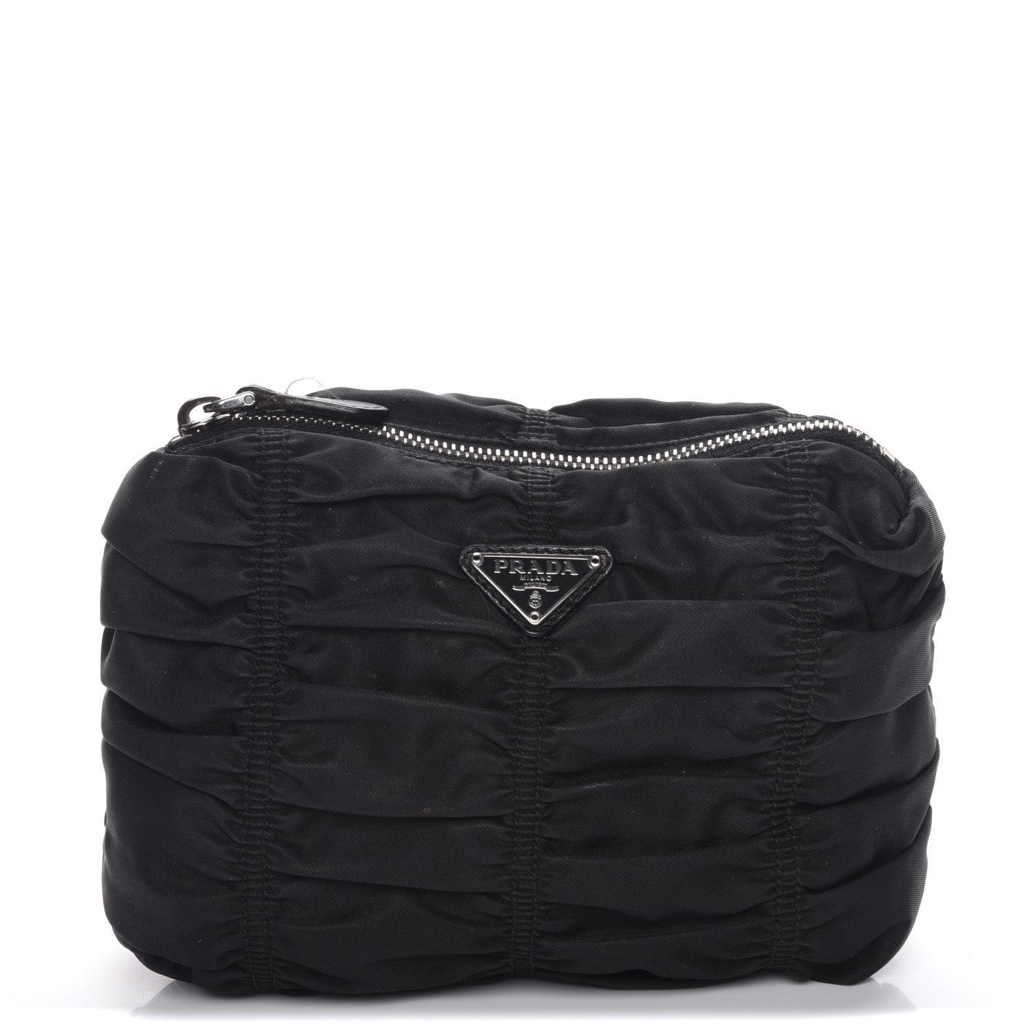 Prada Tessuto Nylon Gaufre Cosmetic Pouch Nero Black 1 of 8