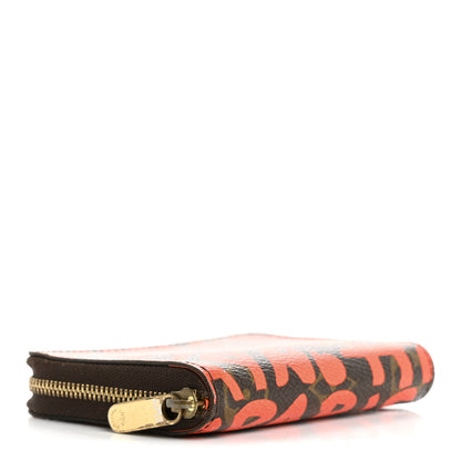 Louis Vuitton Monogram Graffiti Zippy Coin Purse Orange 4 of 11
