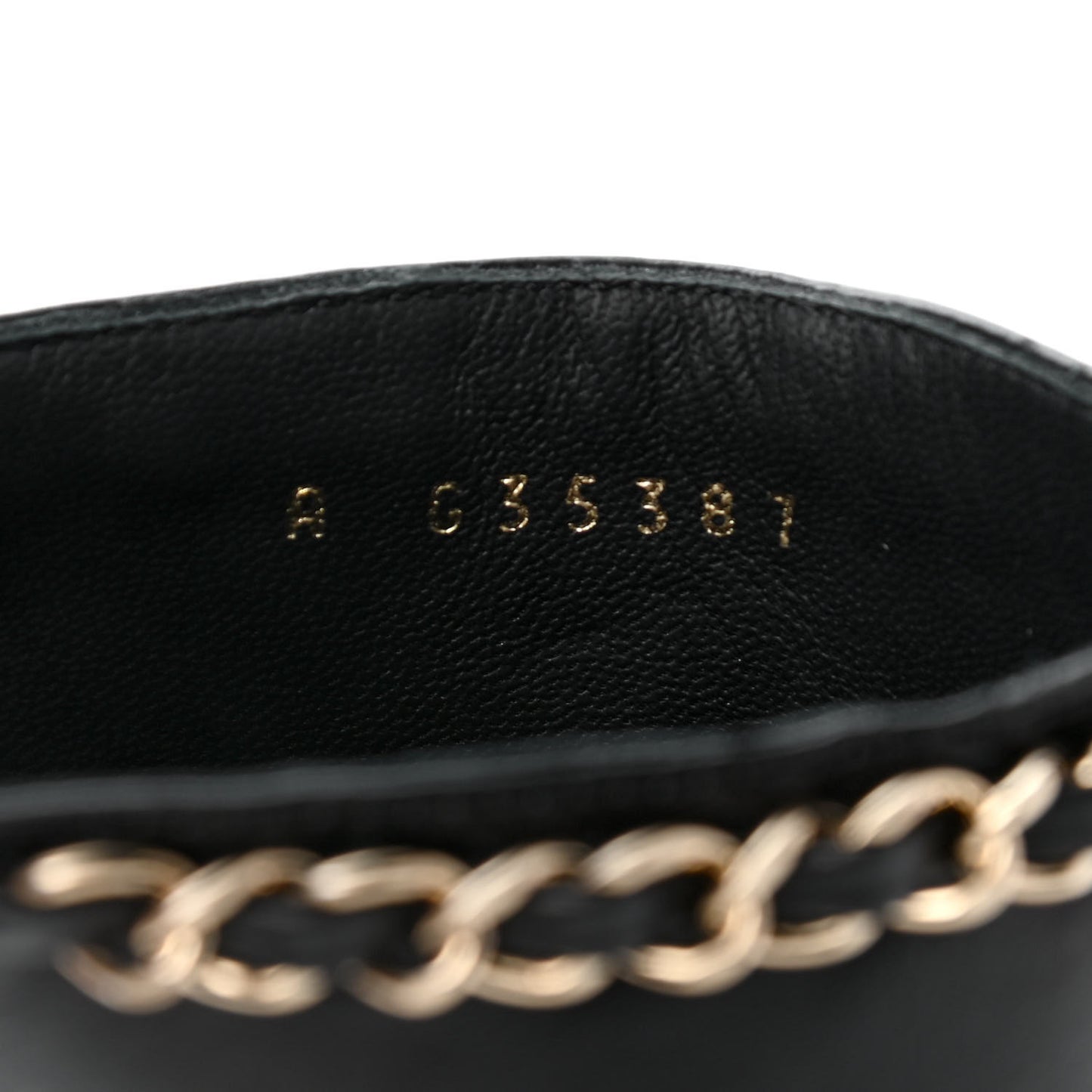 Lambskin Grosgrain Cap Toe Chain Mule 36.5 Black