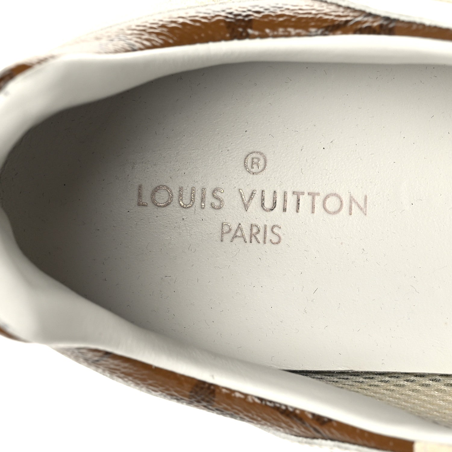 Louis Vuitton Suede Monogram Run Away Sneakers 36 White 7 of 8