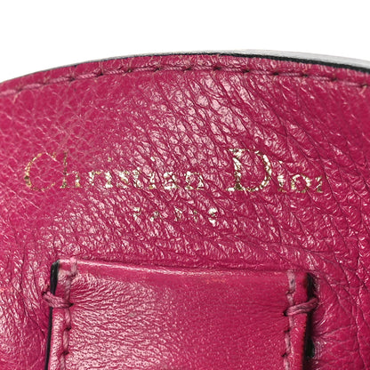 Christian Dior Bullcalf Small Diorissimo Tote Black Rose Indien 6 of 9