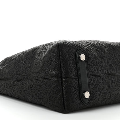 Louis Vuitton Monogram Lambskin Antheia Hobo PM Black 9 of 10