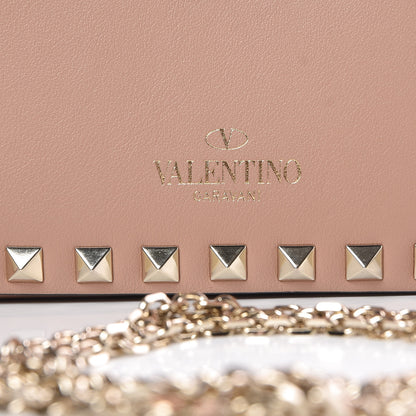 Valentino Garavani Calfskin Small Rockstud Chain Camera Crossbody Bag Skin Sorbet 7 of 7