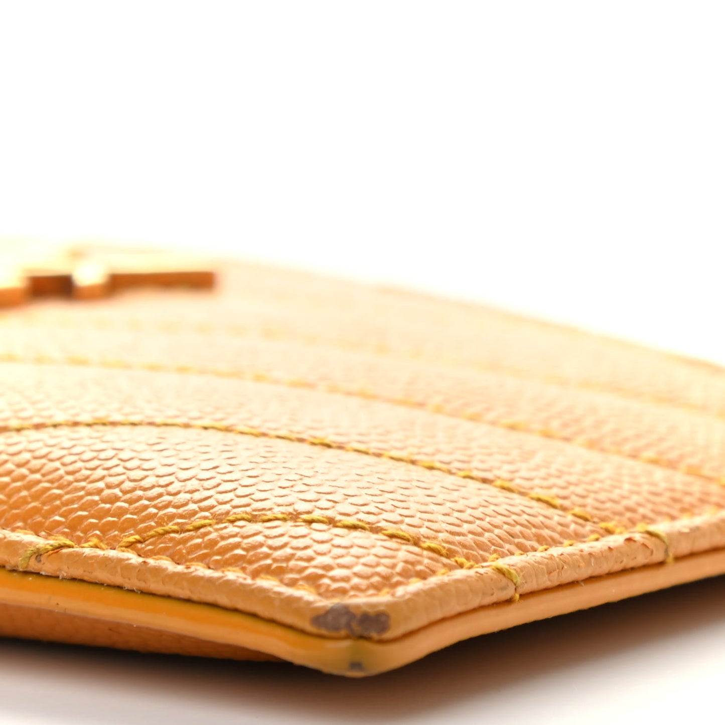 Monogram Grain de Poudre 5 Fragments Zip Pouch Card Holder Orange