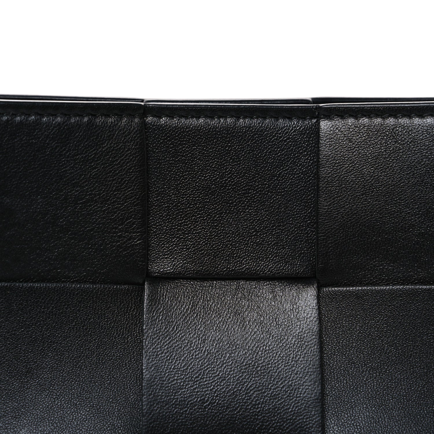 Bottega Veneta Calfskin Maxi Intrecciato Cassette Pouch On Strap Black 9 of 11