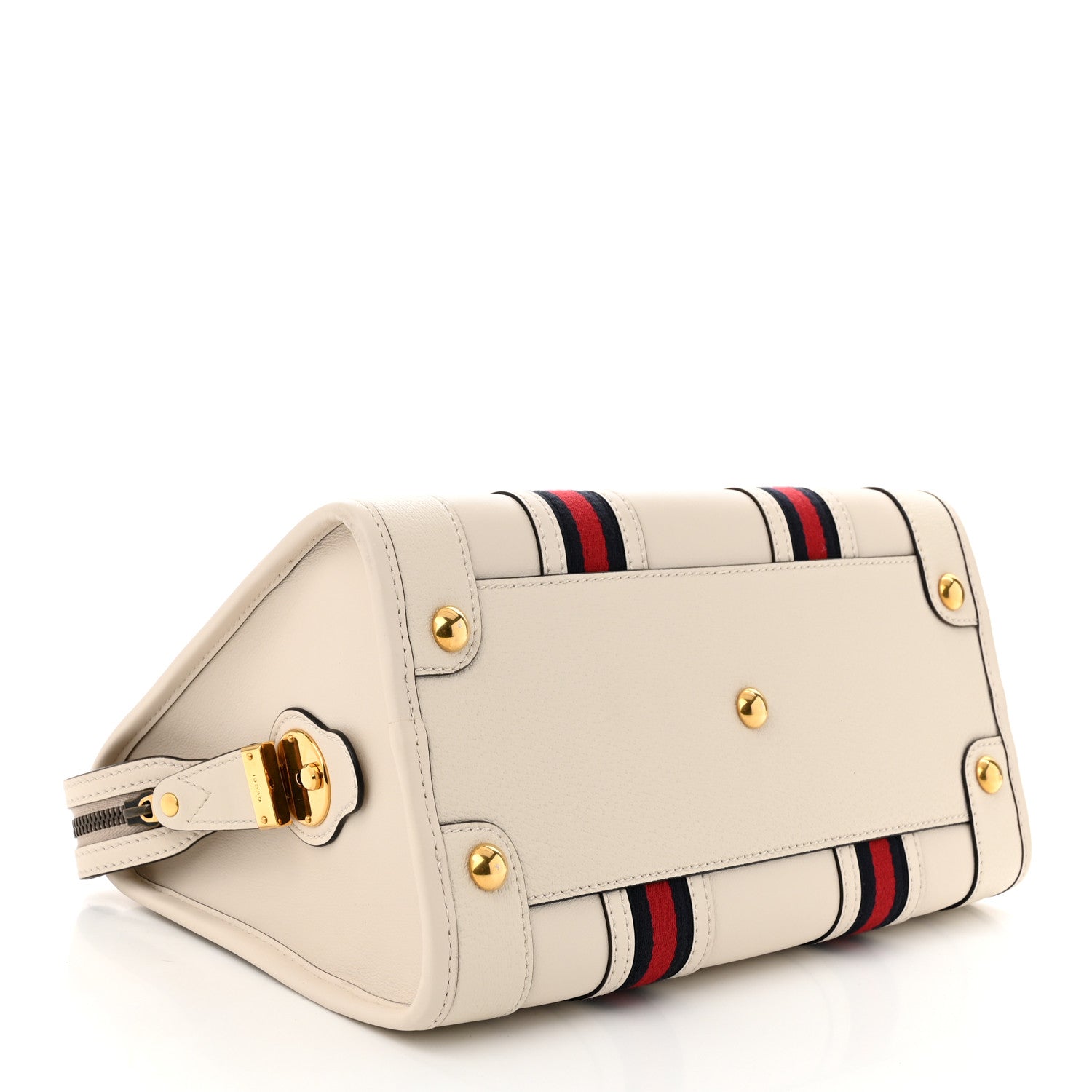 Gucci Koi Calfskin Medium Bauletto Duffle Top Handle Bag White 4 of 10