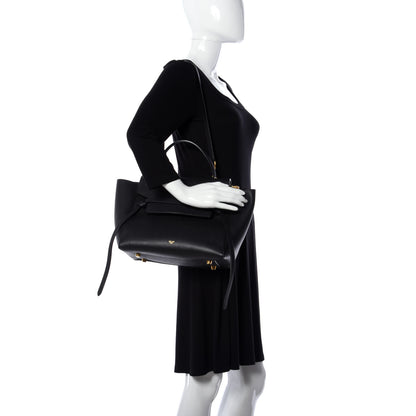 Celine Grained Calfskin Mini Belt Bag Black 2 of 12