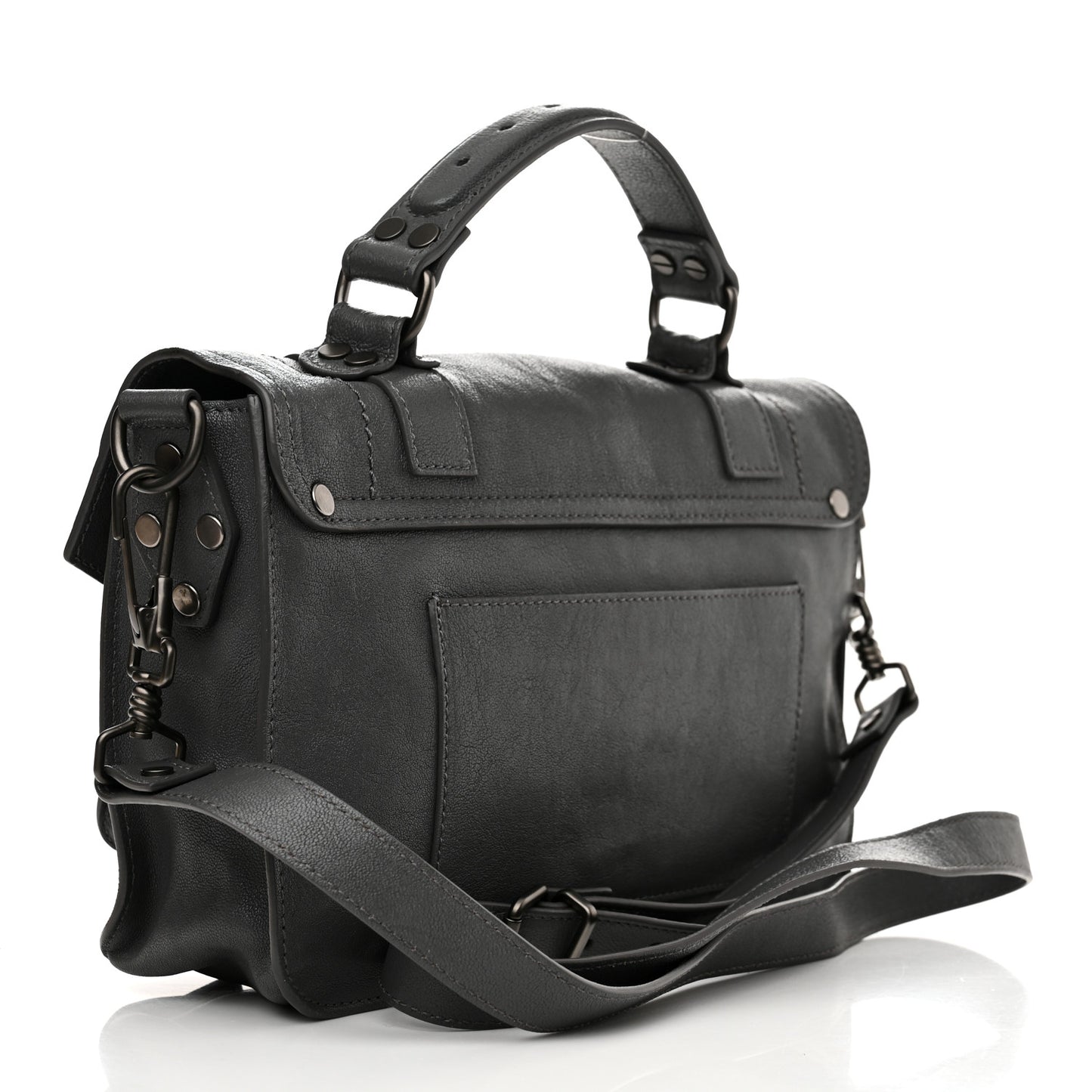 Lambskin Tiny PS1 Satchel Grey