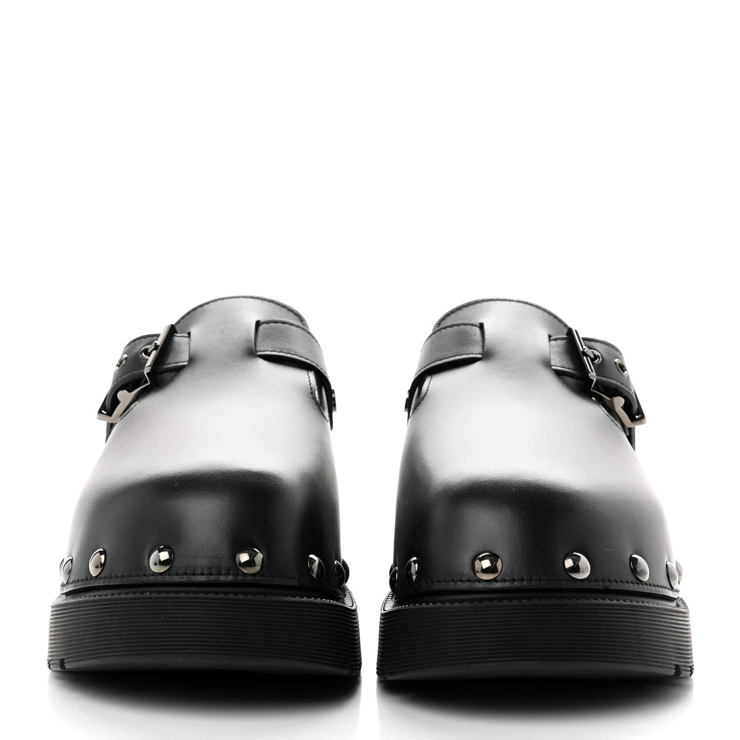 Christian Dior Calfskin Diorquake Buckled Lug Sole 15mm Clogs 40 Black 2 of 9
