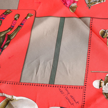 Hermes Silk Le Monde du Polo Scarf 90 4 of 9