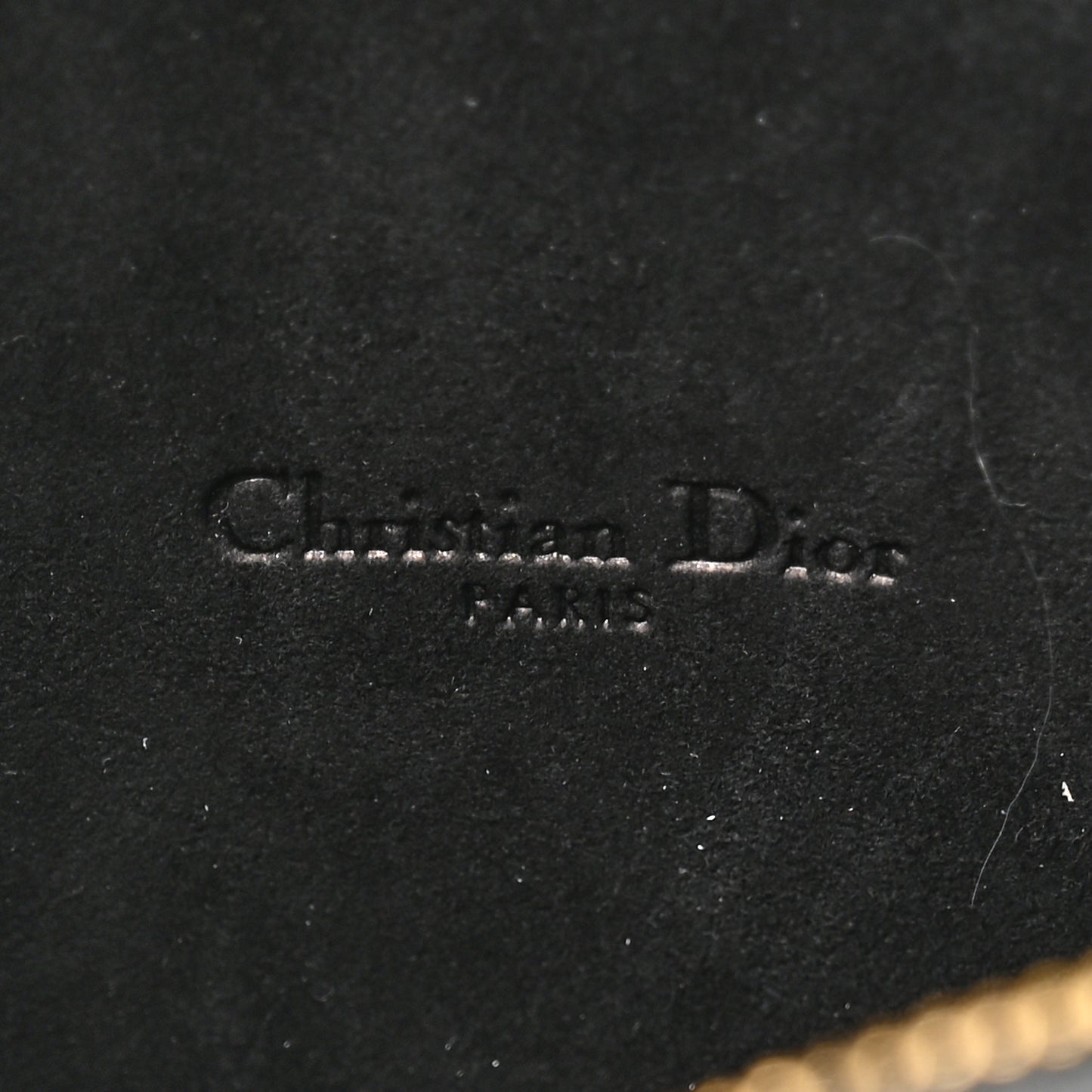 Grained Calfskin Caro Double Pouch Black