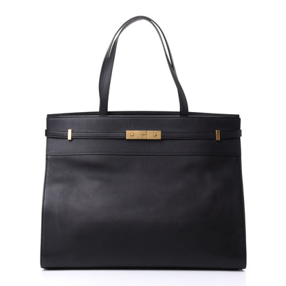 Saint Laurent Calfskin Medium Manhattan Shopper Tote Black 1 of 5