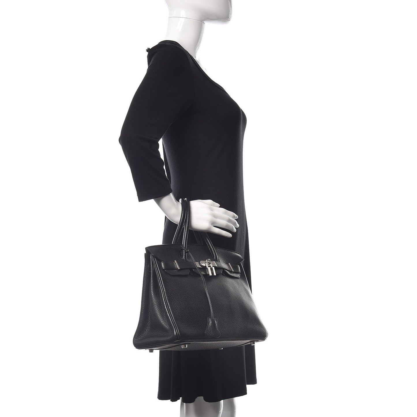 Taurillon Clemence Birkin 30 Black