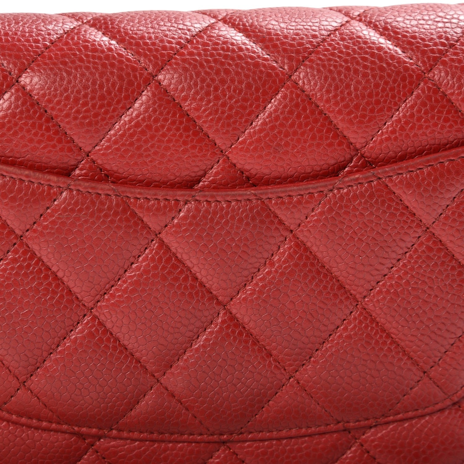 Chanel Caviar Quilted Wallet On Chain WOC Red 9 of 13