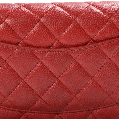 Chanel Caviar Quilted Wallet On Chain WOC Red 9 of 13