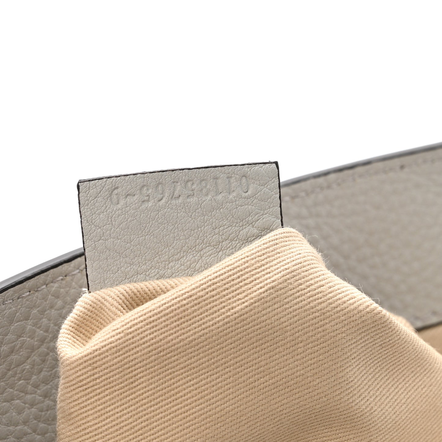 Suede Calfskin Medium Faye Backpack Airy Grey