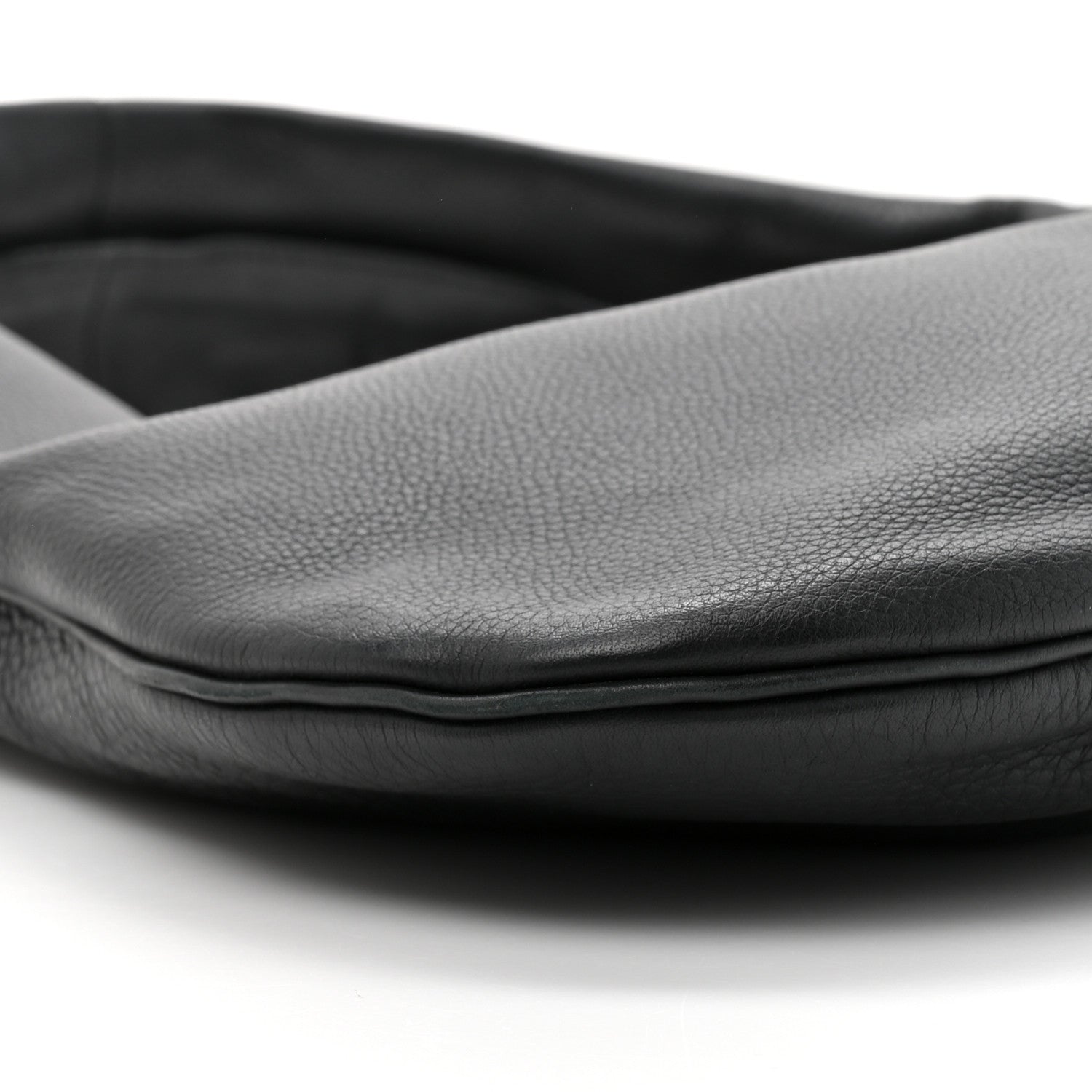 The Row Grained Calfskin Medium Everyday Shoulder Bag Black 9 of 9