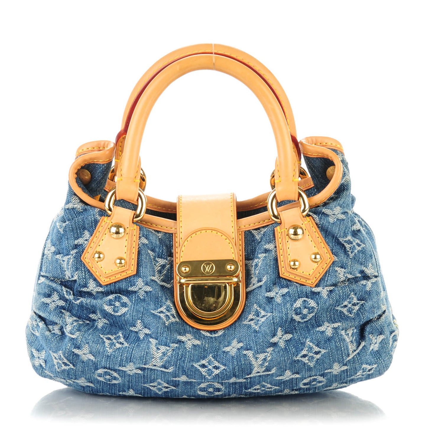 Monogram Denim Pleaty Blue