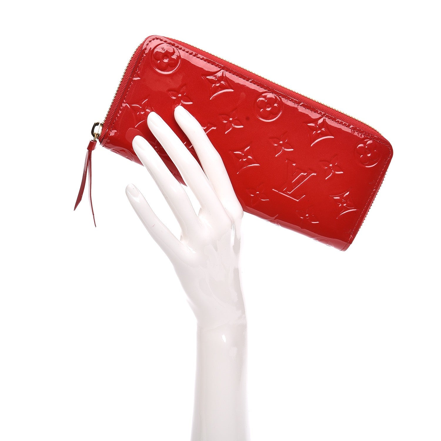 Louis Vuitton Vernis Clemence Wallet Cherry 2 of 8