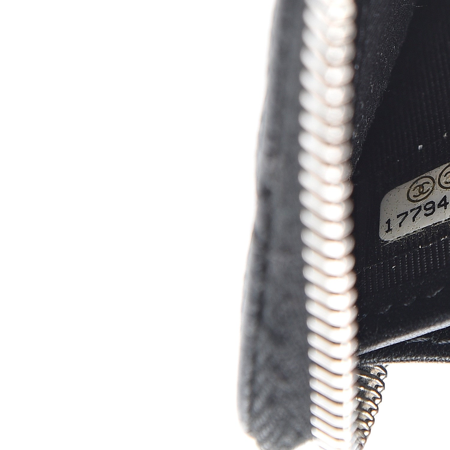 Chanel Iridescent Caviar Quilted Large Gusset Zip Around Wallet Black 7 of 7