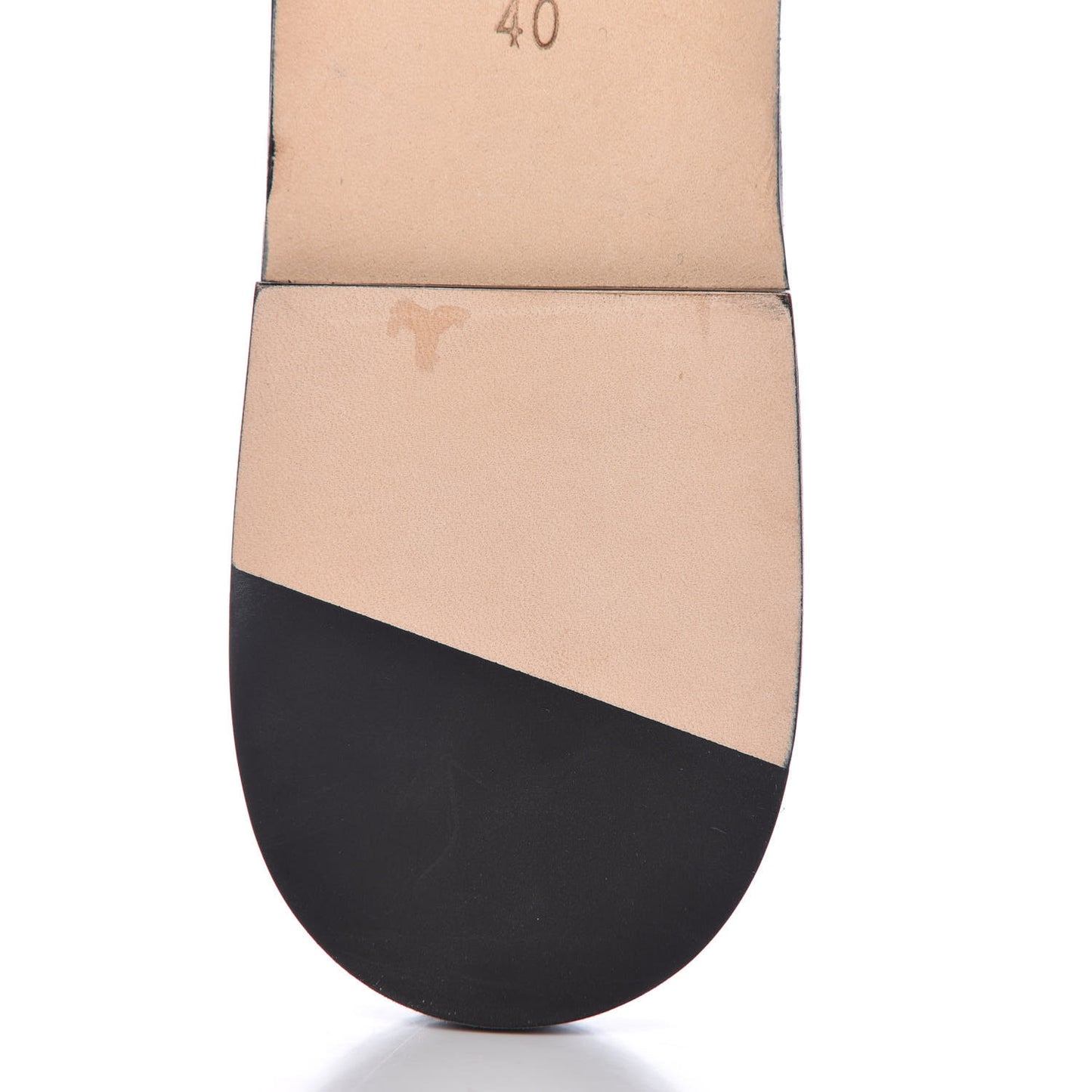 Patent Calfskin Nu Pied 05 Slide Sandals 40 Black