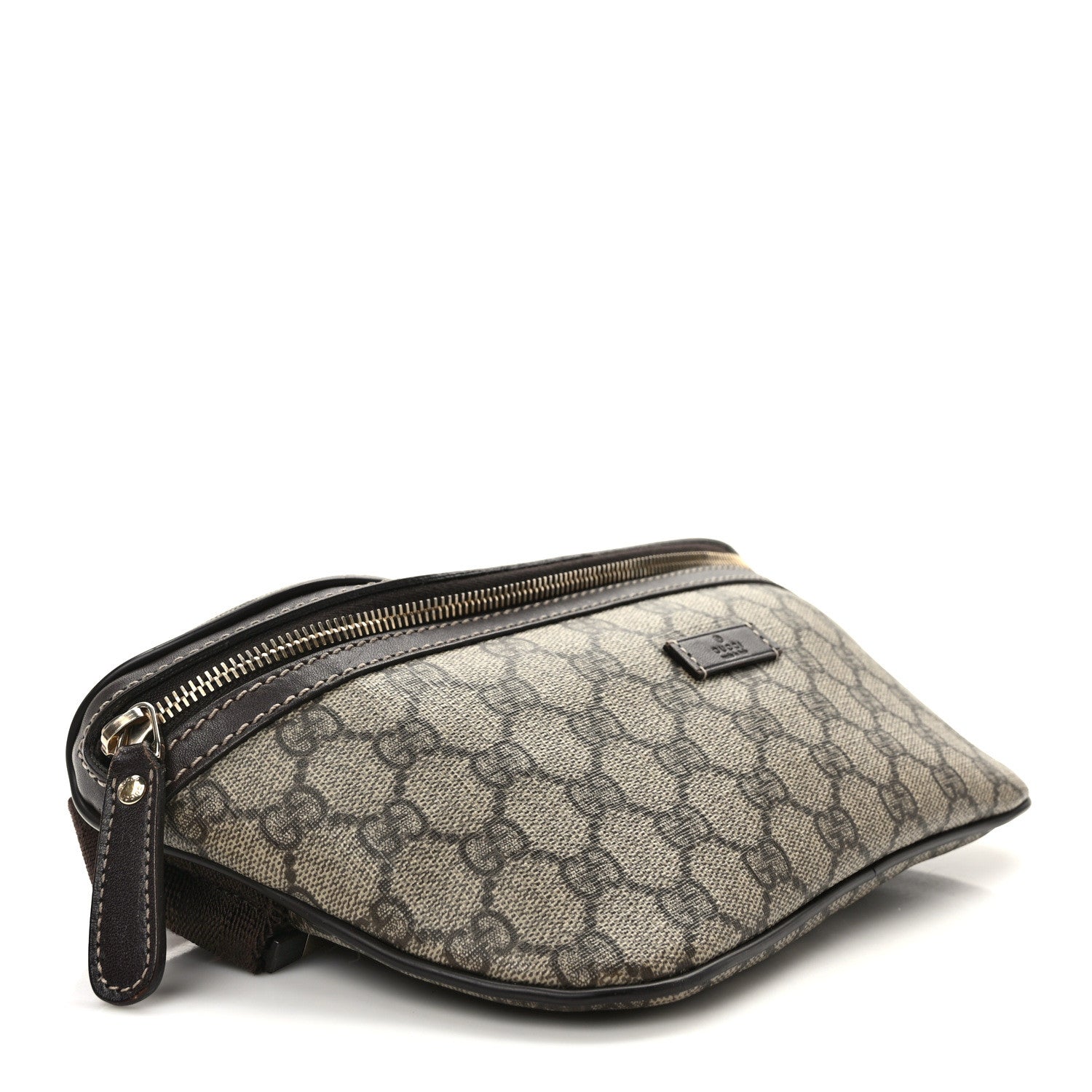 Gucci GG Supreme Monogram Belt Bag Dark Brown 4 of 9