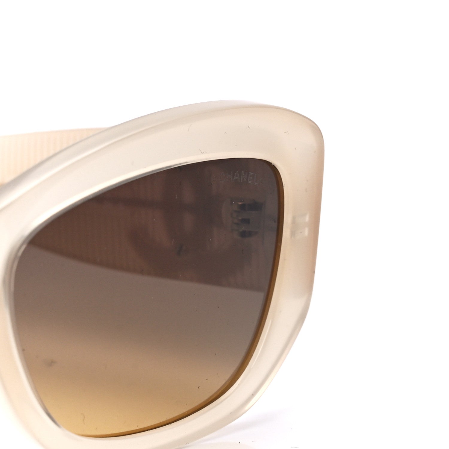 Chanel Acetate Rectangle Sunglasses 5493-A Light Yellow 7 of 8