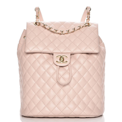 Chanel Lambskin Quilted Large Urban Spirit Backpack Beige 1 of 10