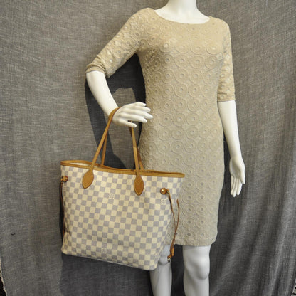 Louis Vuitton Damier Azur Neverfull MM 2 of 9