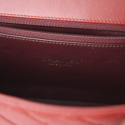 Chanel Caviar Quilted Medium CC Filigree Flap Red 7 of 9