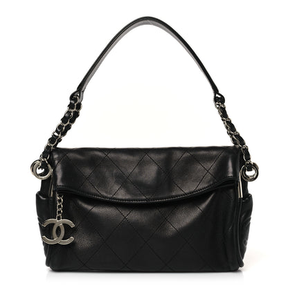 Chanel Lambskin Stitched Small Ultimate Soft Tote Black 1 of 9