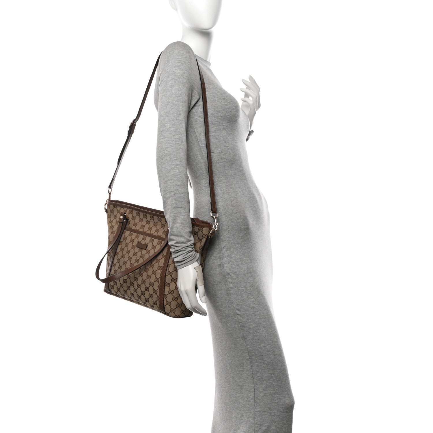 Gucci GG Supreme Monogram Medium Joy Tote Brown 2 of 10