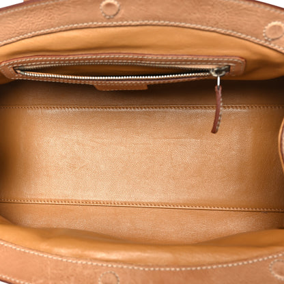 Christian Dior Calfskin Large My Dior Frame Pocket Satchel Brown 5 of 11