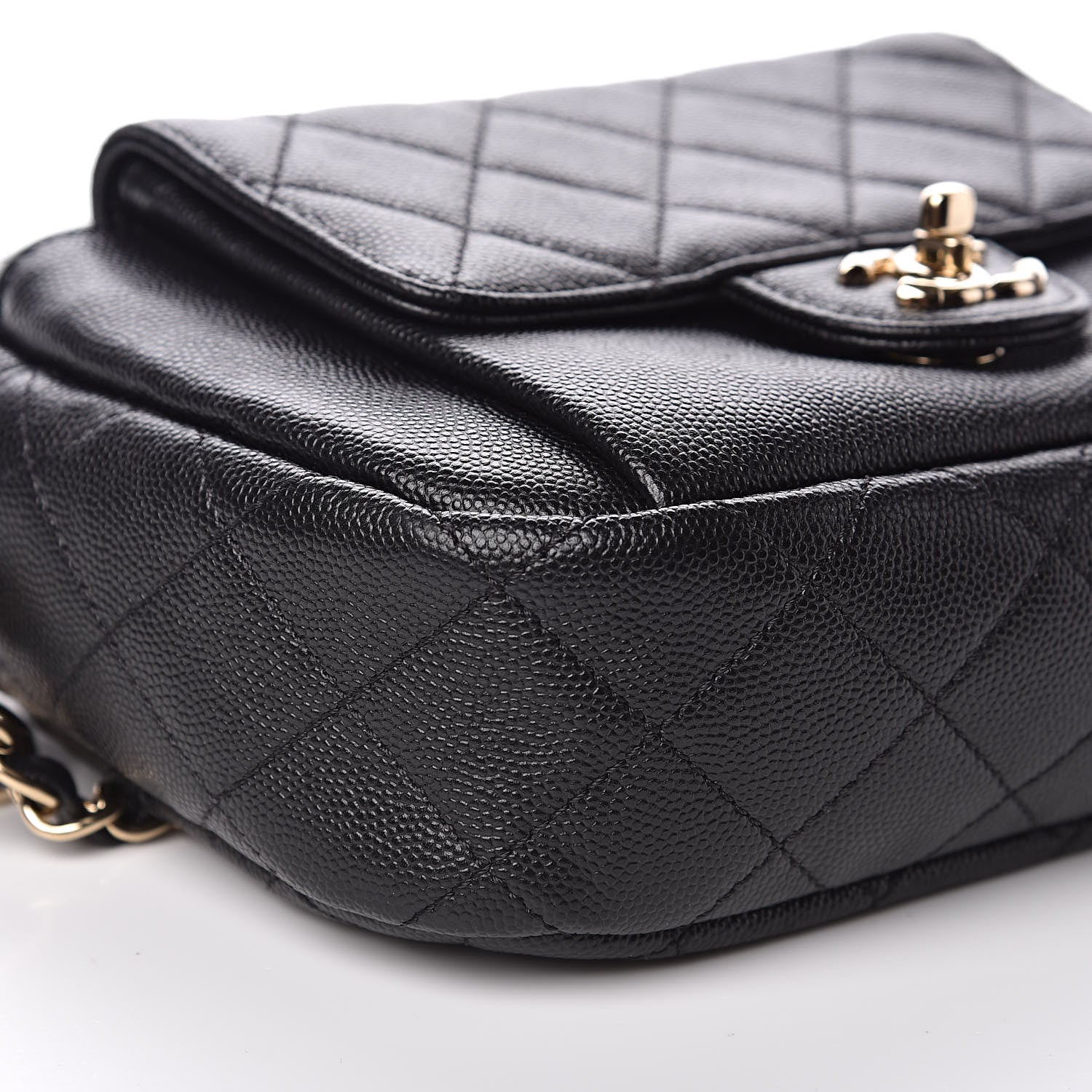 Chanel Caviar Quilted CC Day Camera Case Black 8 of 13