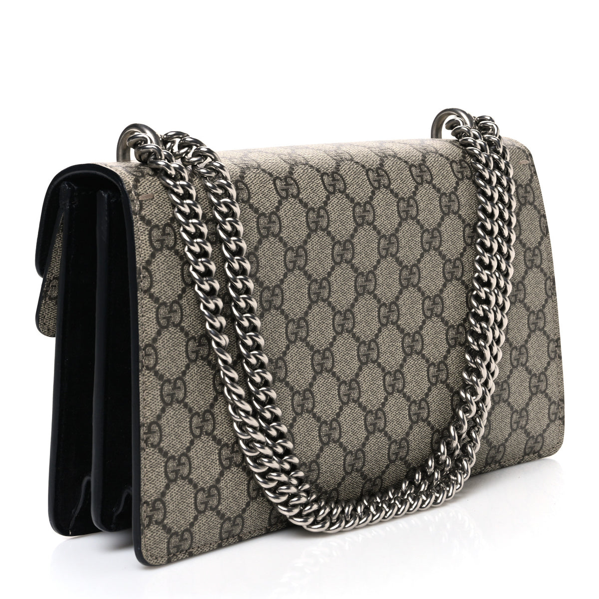 GG Supreme Monogram Small Dionysus Shoulder Bag Black