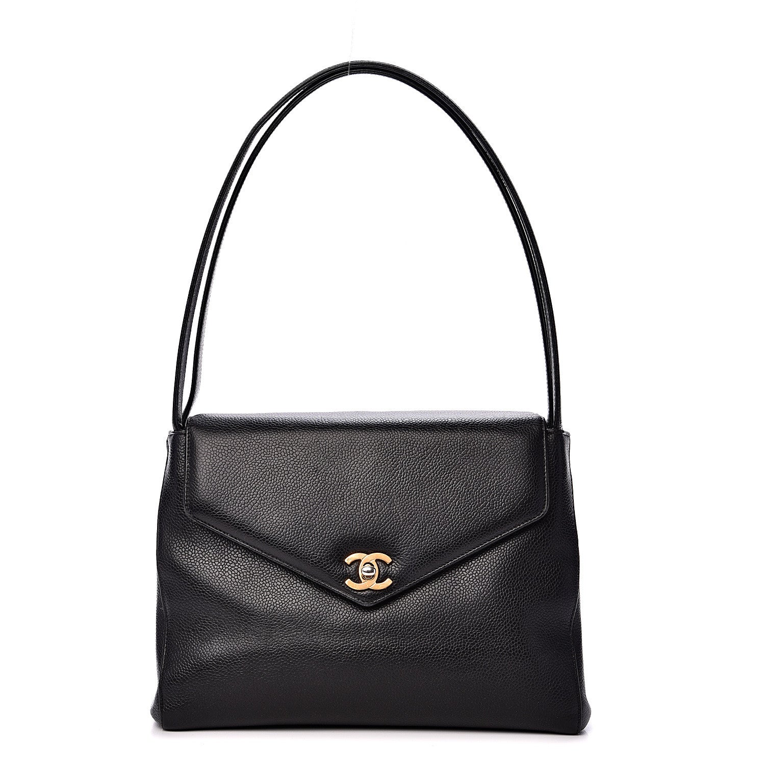Chanel Caviar Flap Shoulder Bag Black 1 of 15