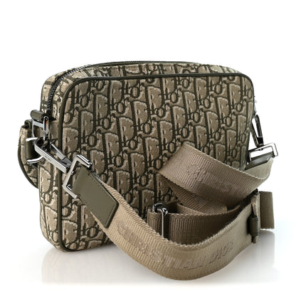 Christian Dior Oblique Saddle Triple Pouch Green 3 of 11