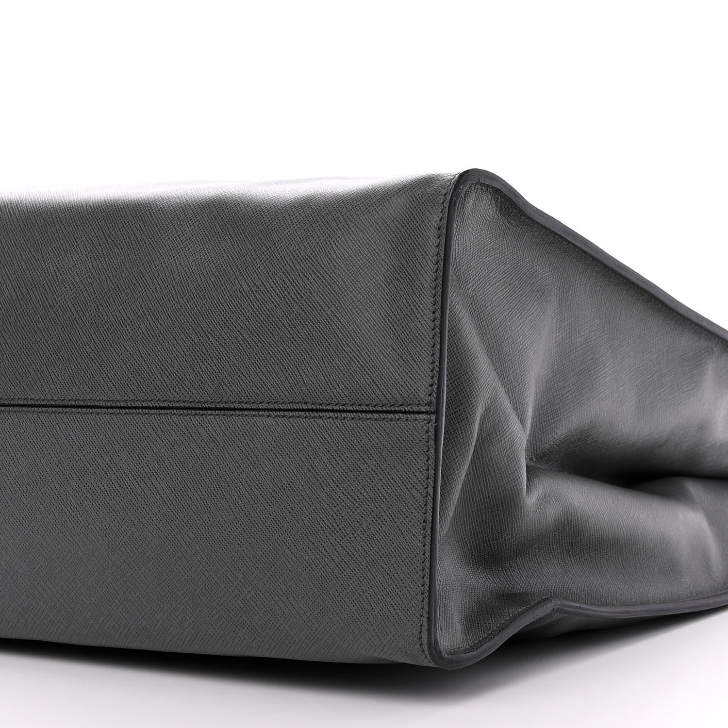 Prada Saffiano Travel Shopping Tote Mercurio 15 of 16