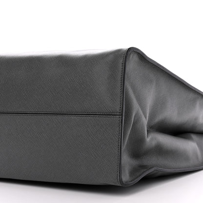 Prada Saffiano Travel Shopping Tote Mercurio 15 of 16