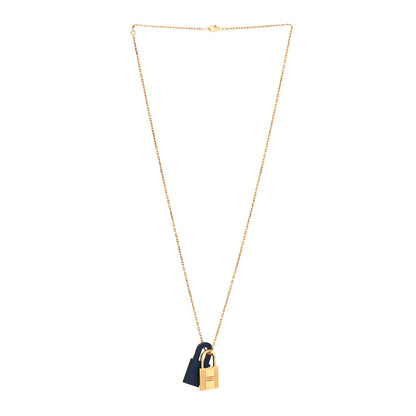 Hermes Swift O'Kelly Pendant Necklace Bleu Electrique 3 of 6