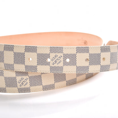 Louis Vuitton Damier Azur Voyage Belt 85 34 7 of 8