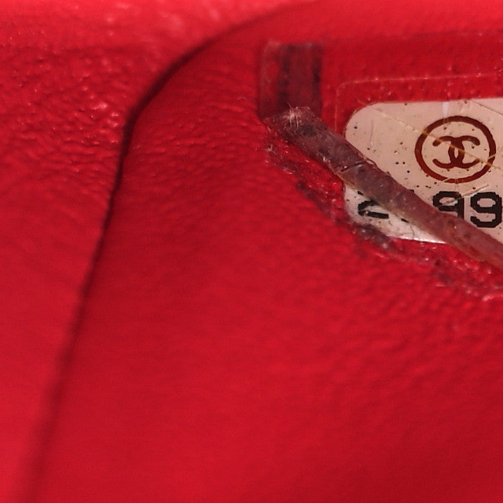 Chanel Lambskin Quilted Mini Square Flap Red 6 of 9