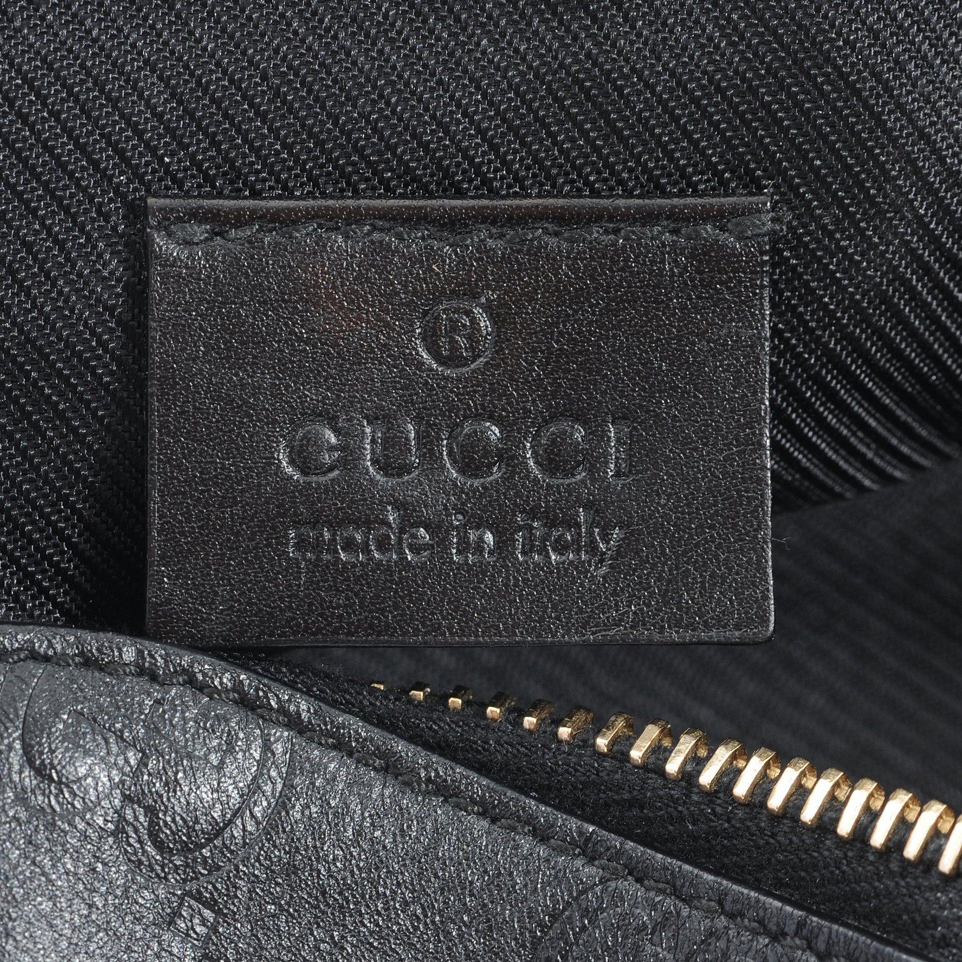Gucci Guccissima Small Cosmetic Case Black 4 of 6