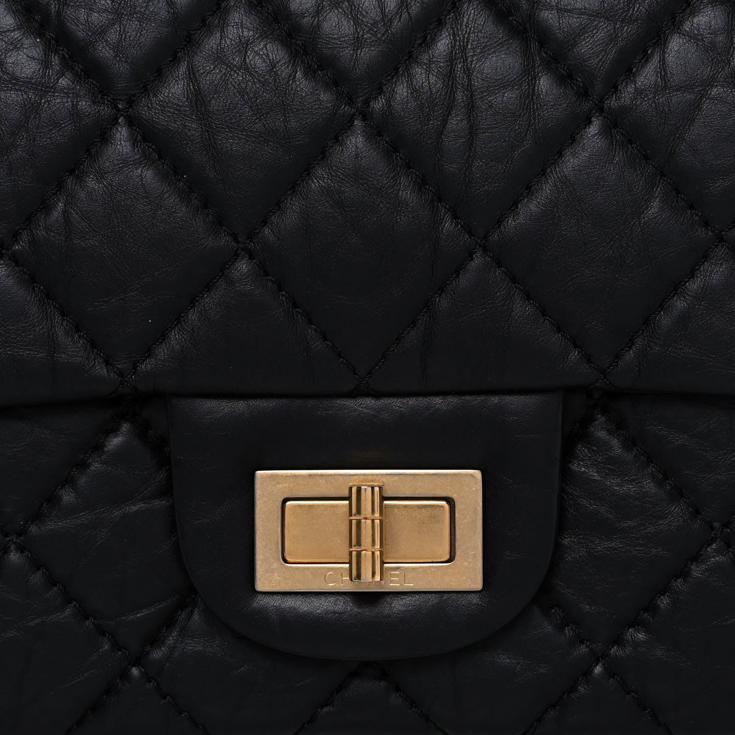 Chanel Aged Calfskin Quilted 2.55 Reissue 227 Flap Black 4 of 14