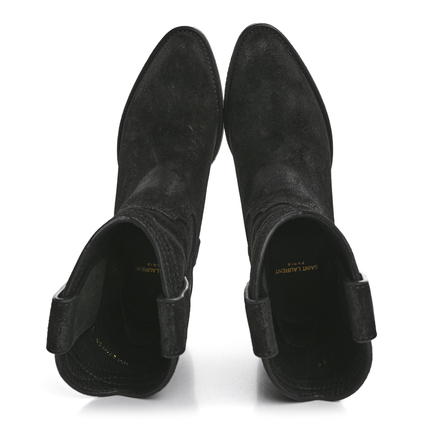 Suede Eastwood Western Boots 35 Black