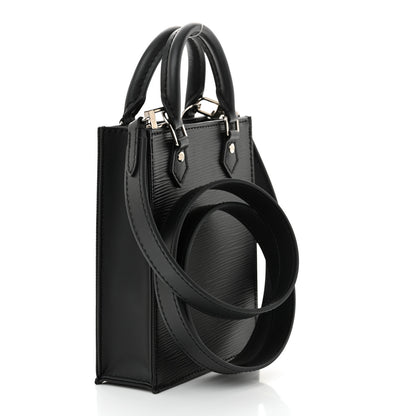 Louis Vuitton Epi Petit Sac Plat Black 3 of 9